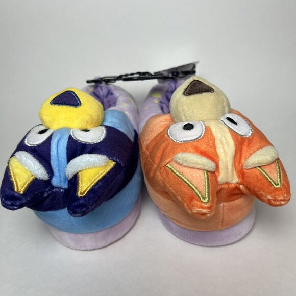 NWT Bluey Kids Size 7/8 Glow in The Dark Slipper Warm Bluey & Bingo - Picture 4 of 7